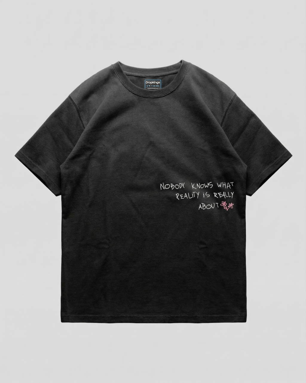 Remera Letters Negra